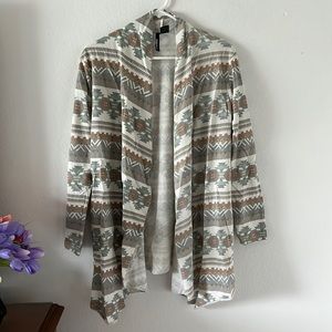 O’Neill muted tribal cardigan
